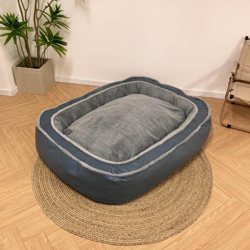 Elegant CozyPaw™ hondenbed; een luxe, comfortabele hondenmand voor elke inrichting.