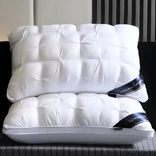 Zacht Aurélie ganzendons kussen voor ultiem slaapcomfort. Luxe hoofdkussen met natuurlijke nekondersteuning.