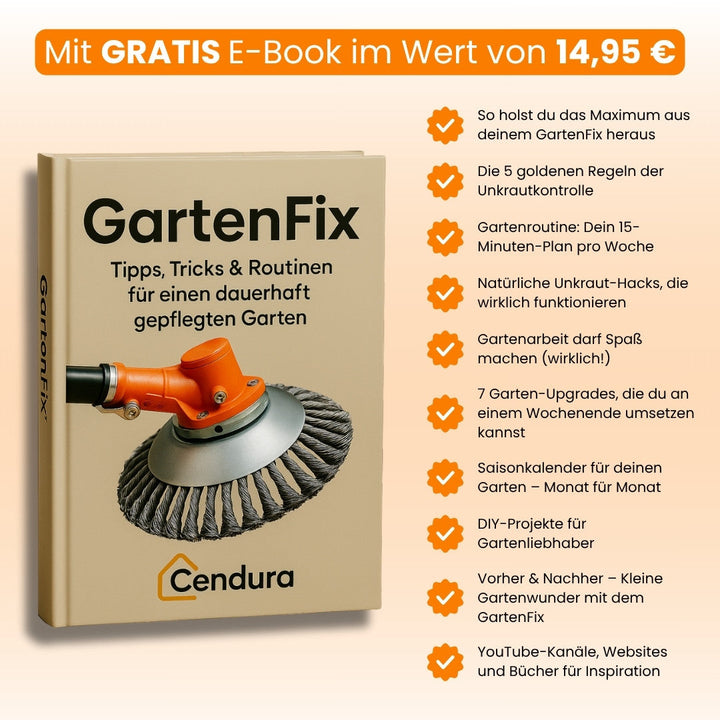 Effectieve onkruidverwijderaar voor grastrimmer, maakt je tuin snel en grondig schoon buiten.