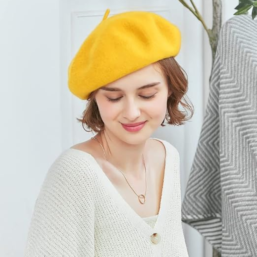 Traditionele Franse baret, elegant accessoire voor elke gelegenheid, unisex en stijlvol.