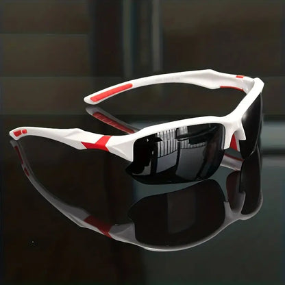 "Gepolariseerde sportzonnebril voor dames, flexibel design, UV400 bescherming, verminderde schittering, outdoor geschikt."