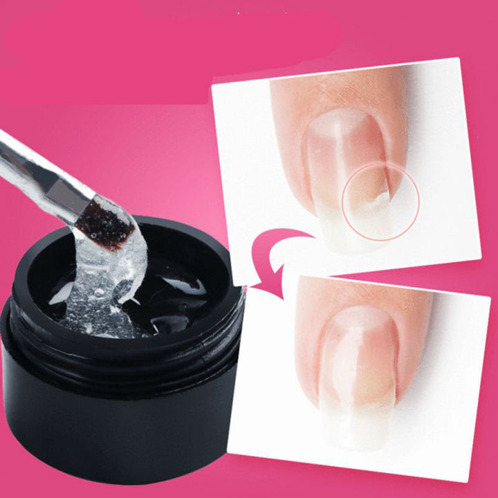Dames nagel reparatie gel van AlisaNails, voor een professionele nagelversterking en een glanzende finish.