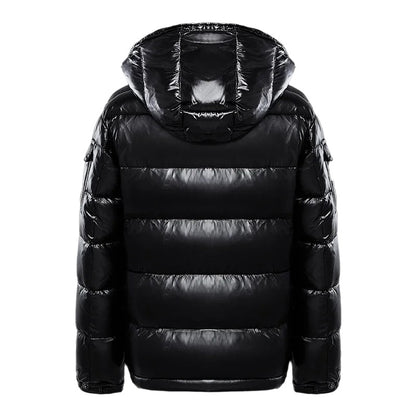 Glanzende pufferjack dames, rood of zwart, winterjas, ruime pasvorm, stijlvolle en warme jas met elegante glans, praktisch de