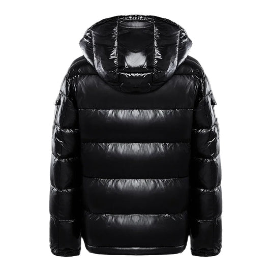 Glanzende pufferjack dames, rood of zwart, winterjas, ruime pasvorm, stijlvolle en warme jas met elegante glans, praktisch de