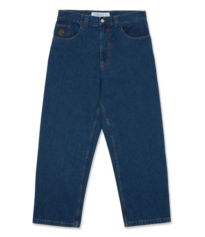 Heren streetwear jeans met wijde pijpen, baggy fit voor optimale bewegingsvrijheid tijdens het skaten.