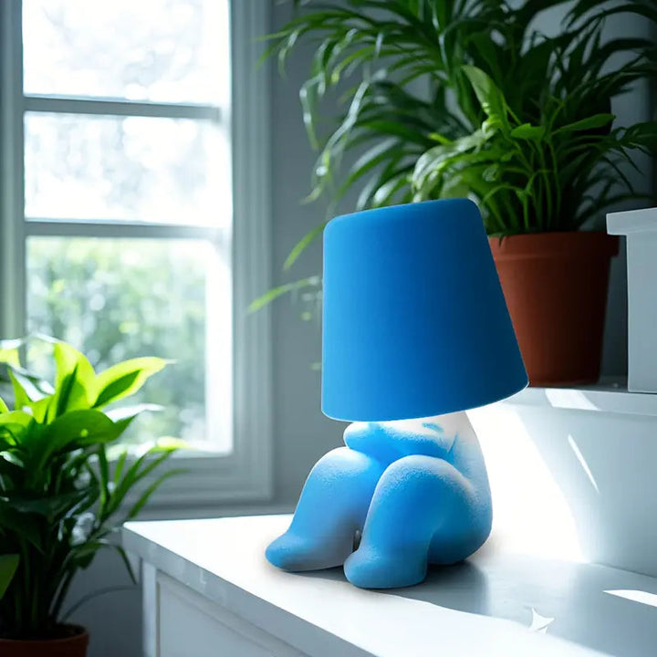 Moderne GlowFigur tafellamp, draadloze sfeerverlichting voor slaapkamer en kinderkamer.