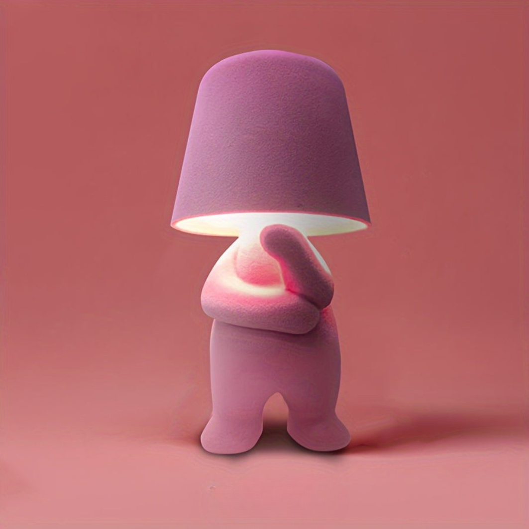 Gezellige USB-oplaadbare GlowFigur nachtlamp, draadloze decoratie voor elke kinderkamer.