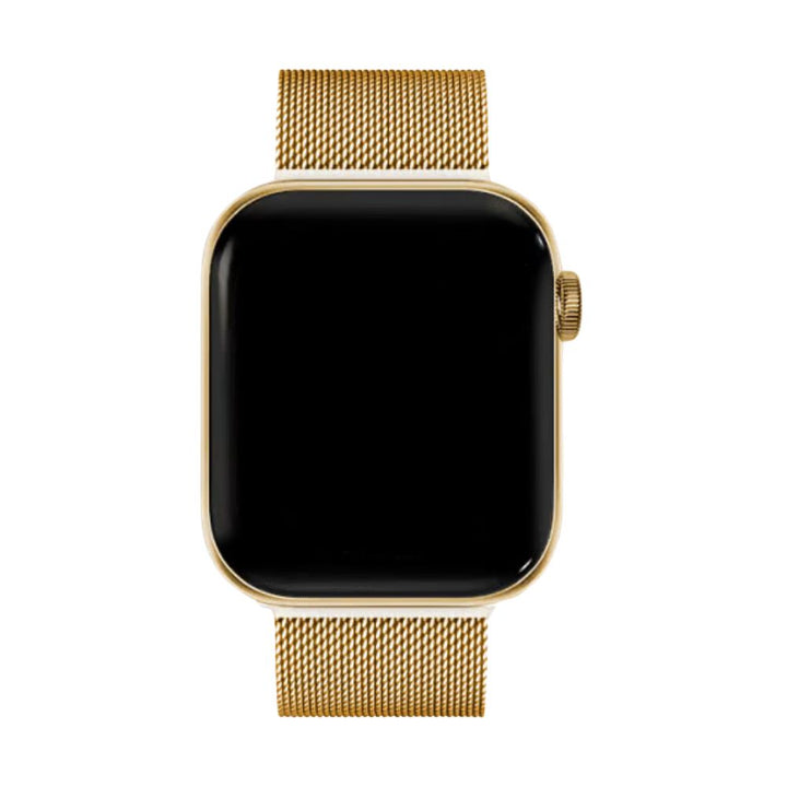 SteelFlex Milanese Apple Watch horlogebandje, roestvrij staal, modern en met sterke magneetsluiting.