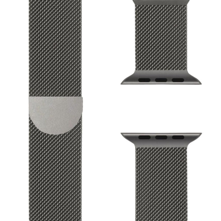 Modieus Milanese Apple Watch armband, SteelFlex, RVS, unisex en met een sterke magnetische sluiting.