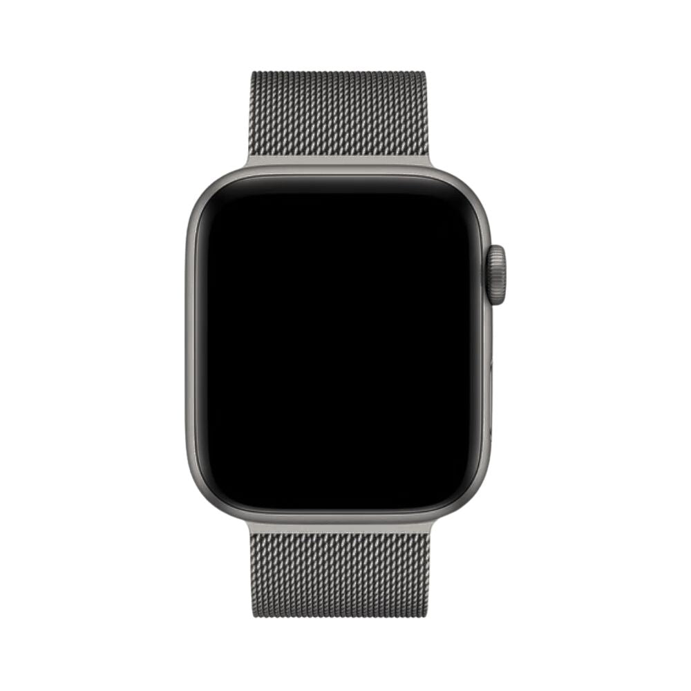 Lichtgewicht Milanese Apple Watch bandje, RVS, flexibel en verstelbaar voor optimaal draagcomfort.