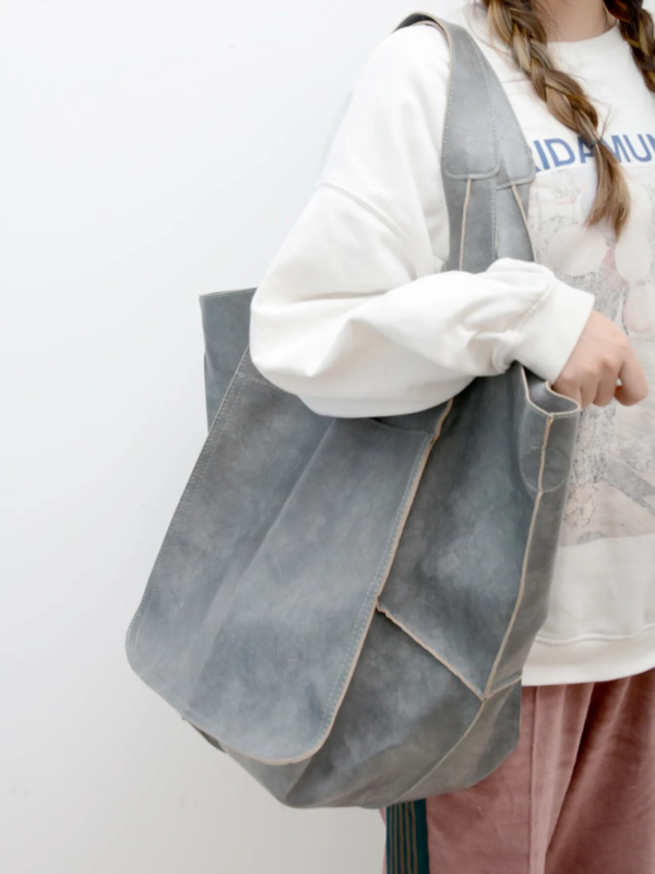 Dames strandtas Maxine: stijlvol PU-leer, retro look, ideaal voor zomerse accessoires.
