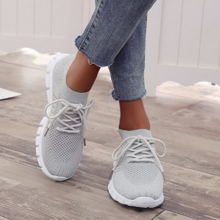 Ergonomische dames wandelschoenen met demping, verminderen kniepijn en rugpijn. Trendy comfort.