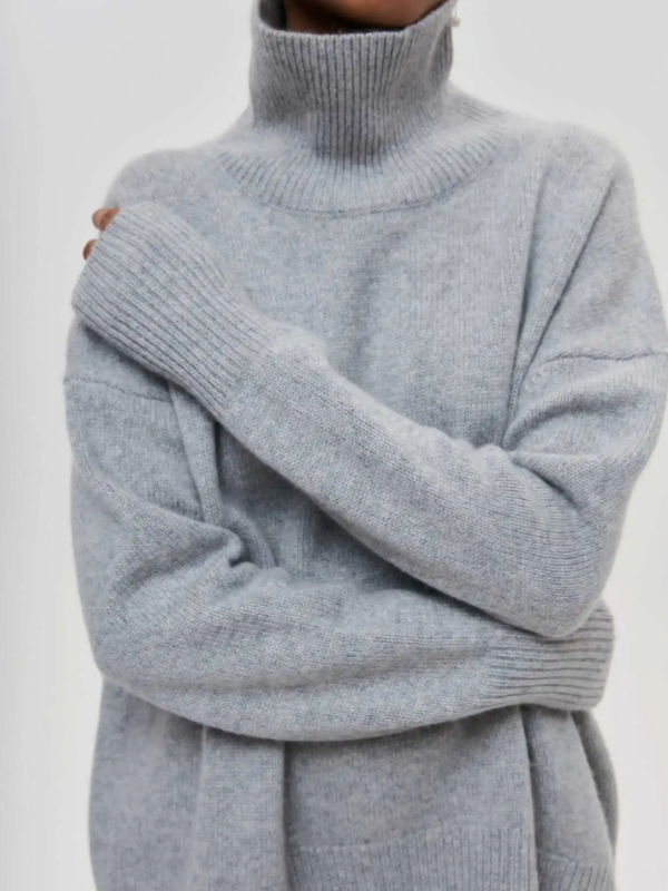 Stijlvolle gebreide coltrui voor dames, warm en comfortabel voor elke winteroutfit.
