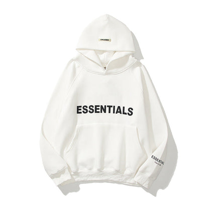 "Grijze heren hoodie met verstelbare capuchon en kangoeroezak, regular-fit en gemaakt van zachte, ademende katoenmix."