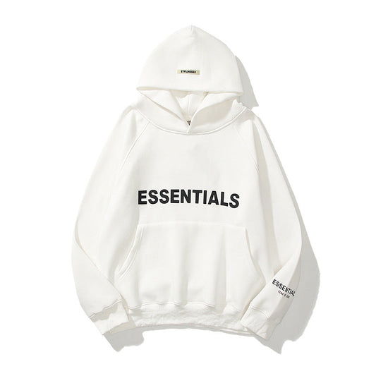 "Grijze heren hoodie met verstelbare capuchon en kangoeroezak, regular-fit en gemaakt van zachte, ademende katoenmix."