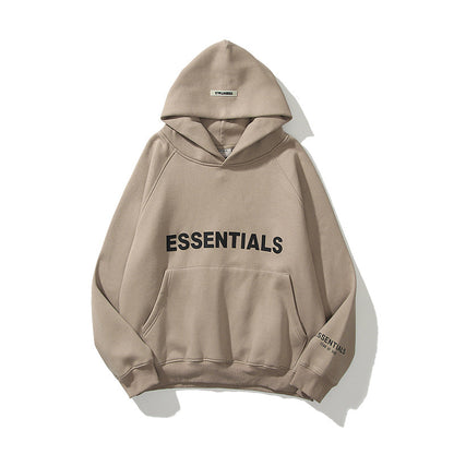 "Grijze heren hoodie met verstelbare capuchon en kangoeroezak, regular-fit en gemaakt van zachte, ademende katoenmix."