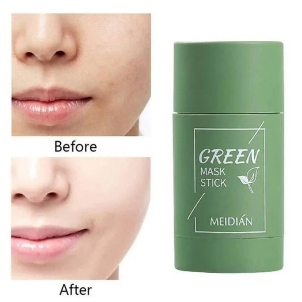 Zuiverend groene thee masker stick voor een stralende huid; diepe reiniging en vermindering van mee-eters.