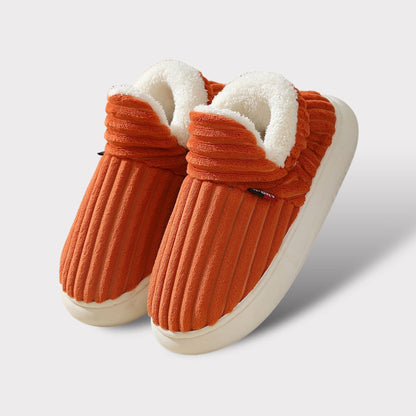 "Groene wintersloffen met fluffy witte fleece voering en zachte zool, comfortabele pantoffels voor warmte en stijl in de wint