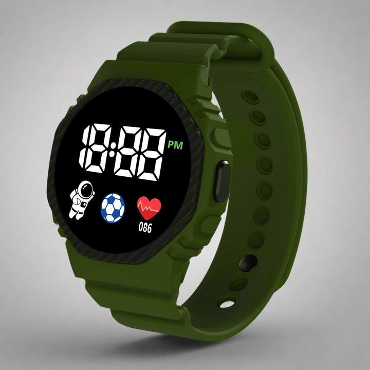 Unisex sporthorloge AdventureTime met waterdicht LED display. Ideaal digitaal kinderhorloge voor avontuurlijke kids.