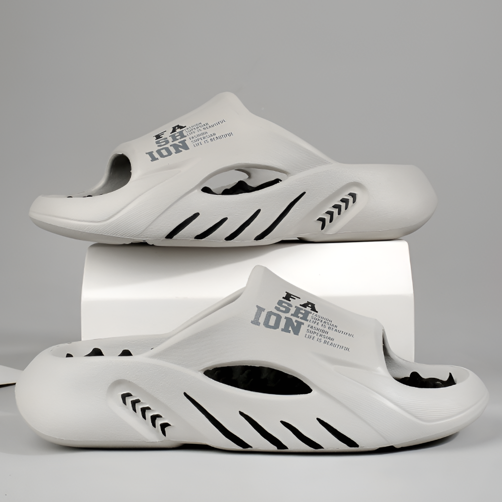 Grijze heren orthopedische sandalen; ultiem comfort en stabiliteit. Deze antislip zomerslippers bieden uitstekende voetsteun.