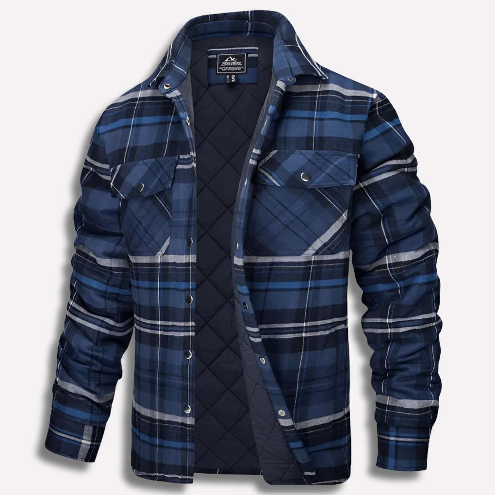 Comfortabel geruit heren overhemd, perfect als buitenkleding, werkkleding of voor vrije tijd.