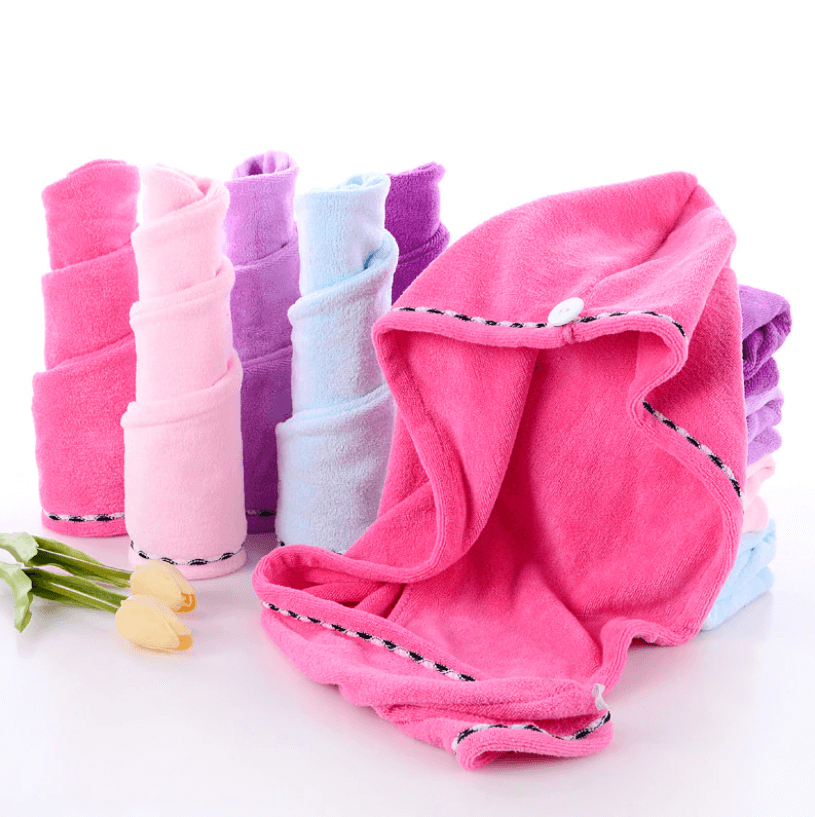 Haarbeschermende sneldrogende handdoek voor dames. Microvezel voorkomt beschadiging en pluis.
