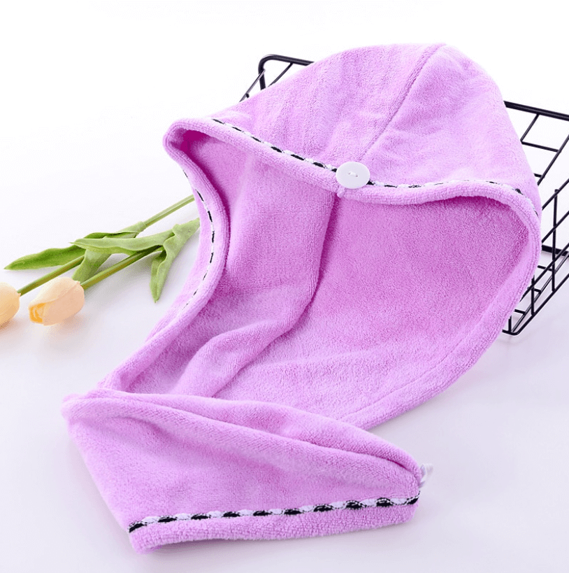 Haarhanddoek voor dames, droogt haar snel en zacht zonder föhn. Ideaal voor haarbescherming.