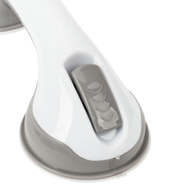 Praktische mobiliteit steunbeugel voor badkamer, met zuignappen voor veilige ondersteuning zonder schade.