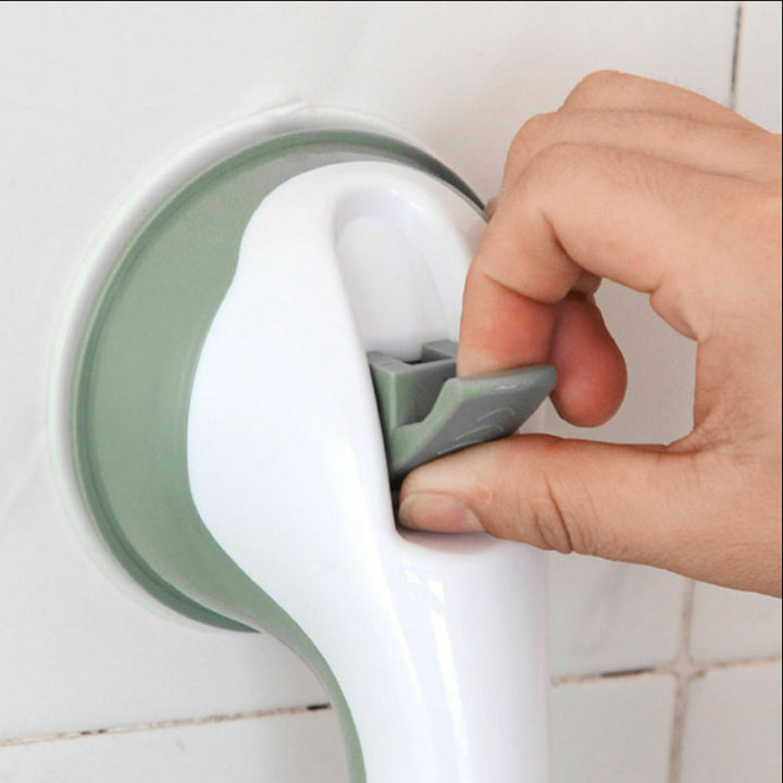 Veelzijdige badkameraccessoire steunbeugel; een veilig hulpmiddel voor extra grip in natte ruimtes.