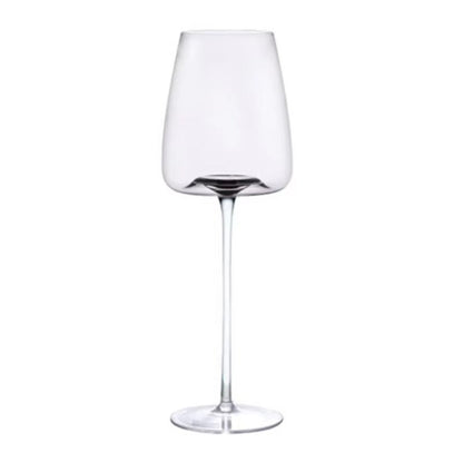 "Handgemaakt kristallen wijnglas, elegant ontwerp, glanzende helderheid, perfect voor stijlvolle tafeldecoratie."