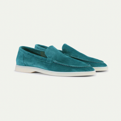 "Handgemaakte heren suède loafers: luxe, stijlvol ontwerp, zacht premium materiaal, perfect voor elke gelegenheid."