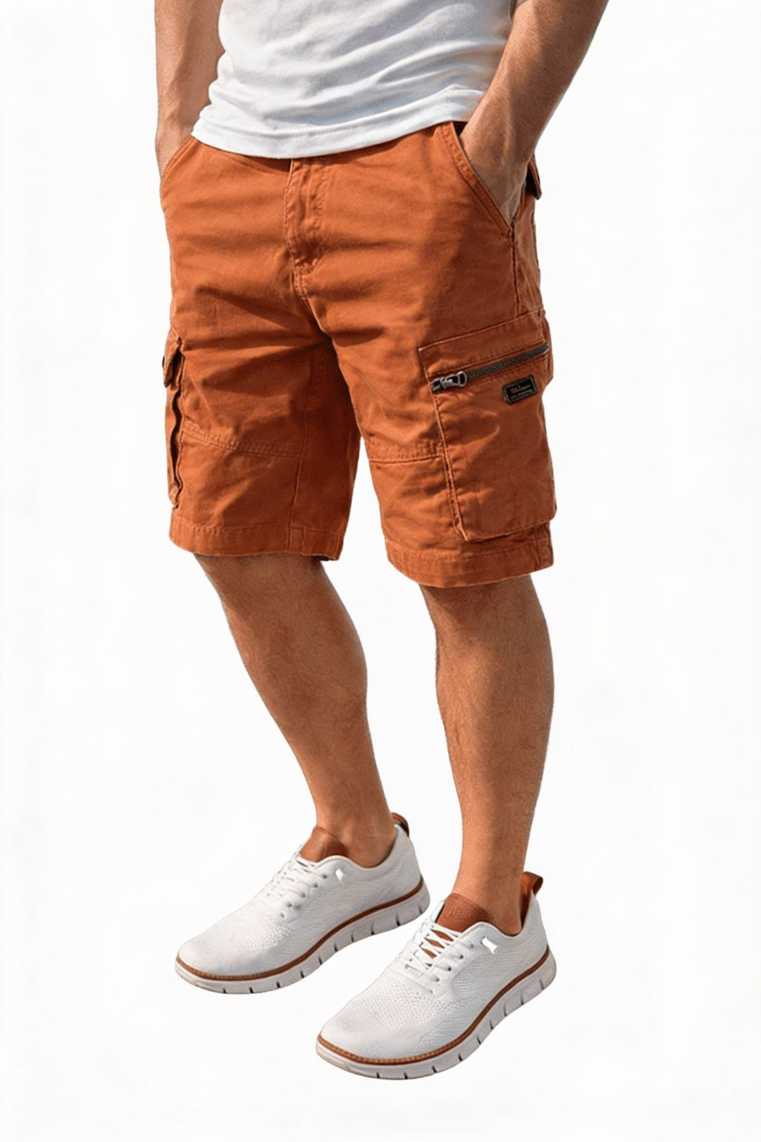 Heren cargo short, casual en comfortabel, perfect voor zomerse dagen.
