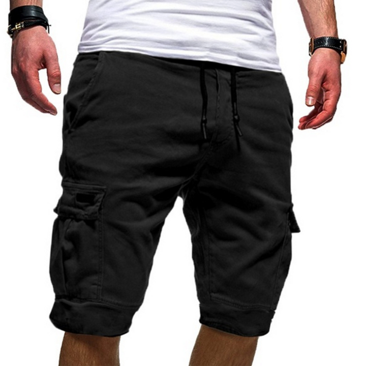 Veelzijdige heren korte broek, comfortabel met verstelbaar trekkoord en praktische zijzakken voor de zomer.