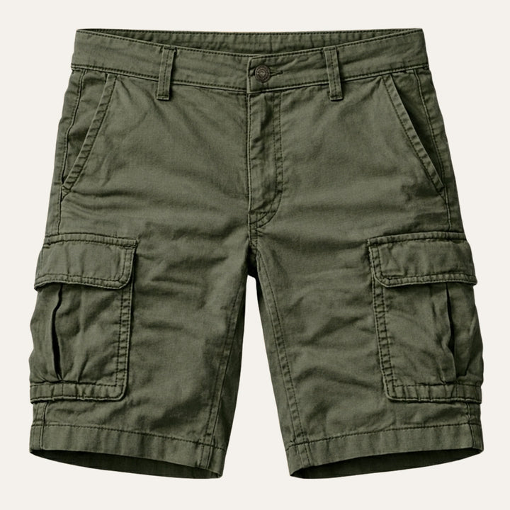 Casual heren shorts met cargozakken, comfortabel en functioneel voor dagelijks gebruik.