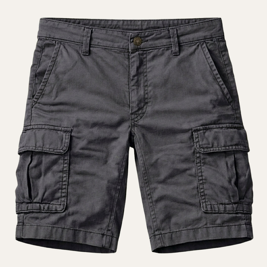 Zomerse heren shorts cargo model, regular fit, voor comfort en stijl op warme dagen.