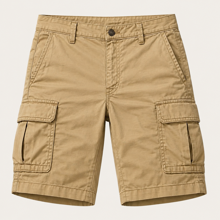 Heren cargo shorts regular fit, ideaal voor zomerse casual outfits en comfortabel dragen.