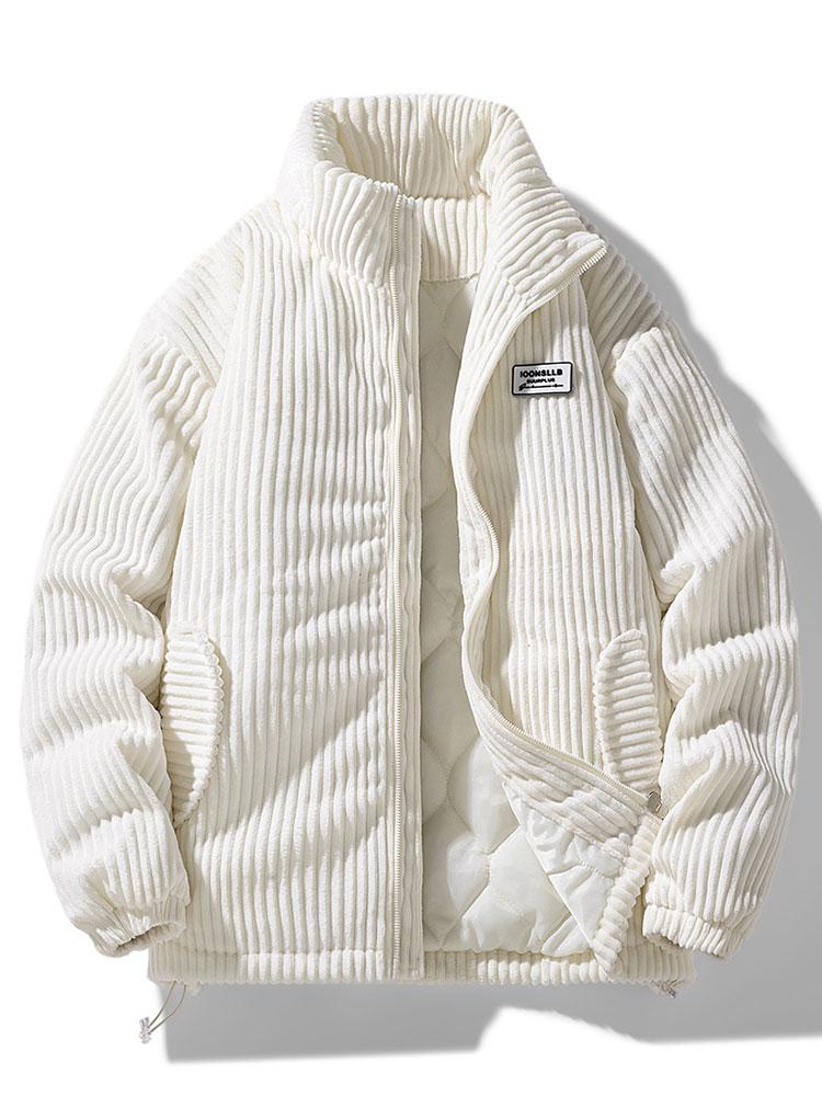 Trendy heren gewatteerd jack met warme vulling en handige rits, een onmisbaar item voor de winter.