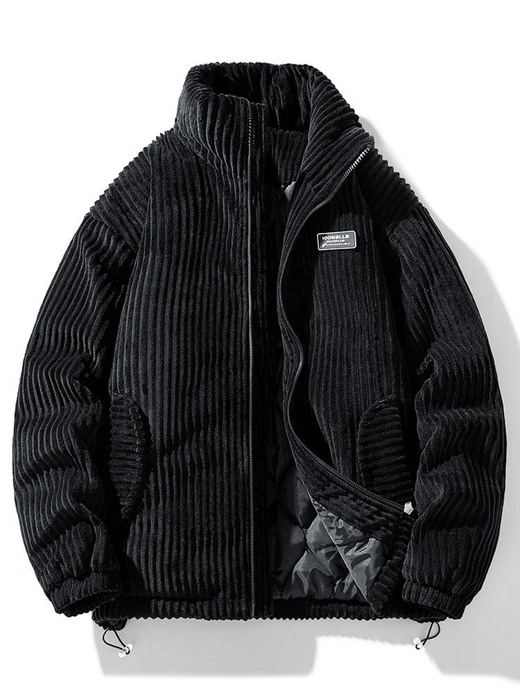 Stijlvol heren winterjack, een comfortabel pufferjack met doorlopende rits en moderne uitstraling.