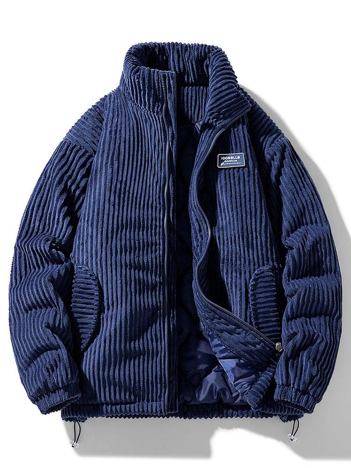 Robuust heren pufferjack, ideaal voor outdoor activiteiten en comfortabele winterse casual looks.