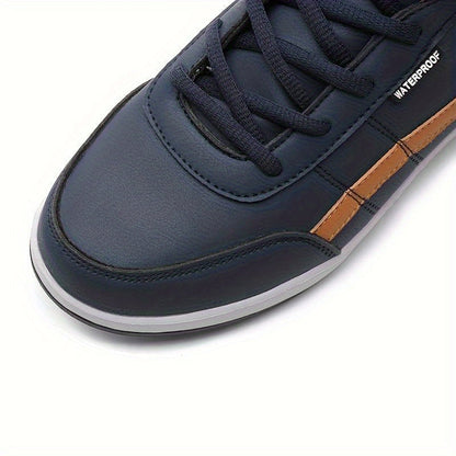 "Heren hoge top sneakers zijaanzicht, antislip PU buitenkant, comfortabele EVA binnenzool, geometrisch motief."
