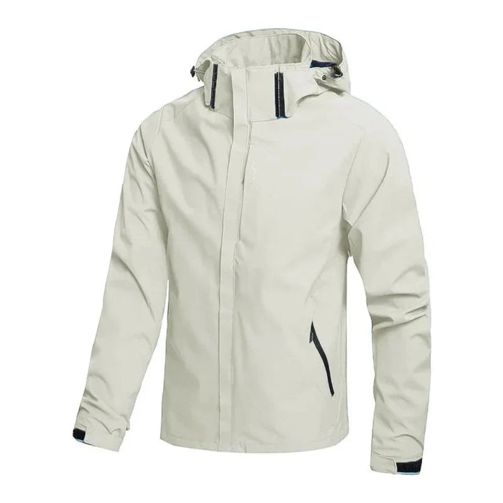 Heren lichtgewicht jas met capuchon. Praktische ritsjas, ideaal als casual of outdoor tussenjas voor lente/herfst.
