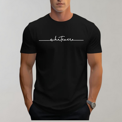 Heren Kay T-shirt, zwart, ronde hals, comfortkatoen. Ideaal voor casual zomeroutfits. Verkrijgbaar in meerdere kleuren.