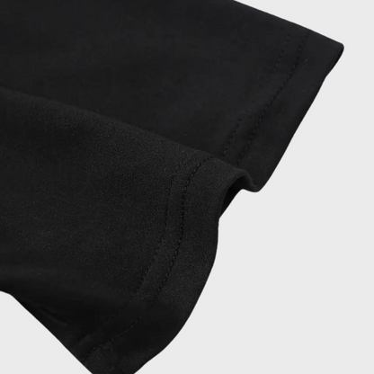 Heren Kay T-shirt, zwart, ronde hals, comfortkatoen. Ideaal voor casual zomeroutfits. Verkrijgbaar in meerdere kleuren.