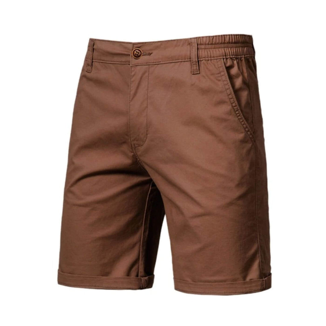 Heren korte broek met stretch tailleband, comfortabel en veelzijdig voor casual zomerse dagen.