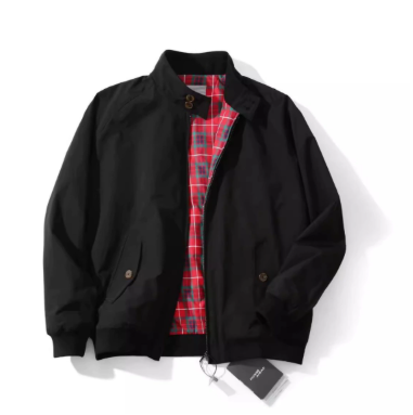 Stijlvol navy heren lichtgewicht bomberjack, ideaal voor casual mode in lente en herfst.