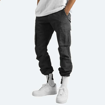 "Heren outdoor cargo broek met meerdere zakken, duurzaam en ademend ripstop-materiaal, ideaal voor avontuurlijke activiteiten