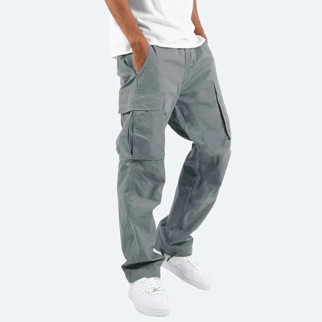 "Heren outdoor cargo broek met meerdere zakken, duurzaam en ademend ripstop-materiaal, ideaal voor avontuurlijke activiteiten