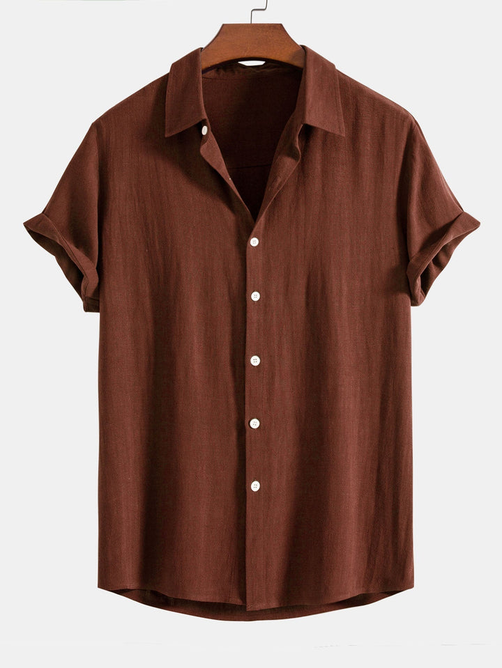 Heren casual shirt met korte mouw en relaxed fit. Ideaal voor zomerse dagen en vrije tijd.