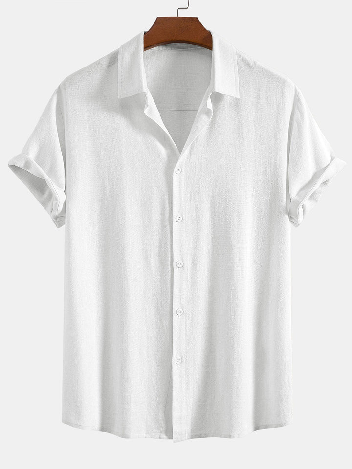 Comfortabel heren overhemd met relaxed fit. Dit casual shirt met korte mouw is ideaal voor warme dagen.
