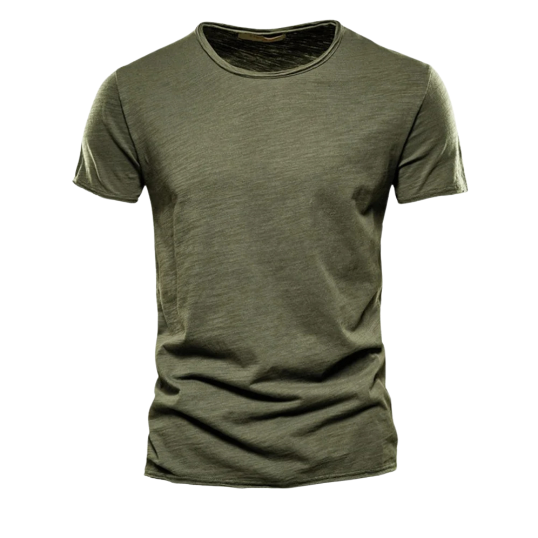 Zwart heren T-shirt regular fit, korte mouw en ronde hals. Veelzijdig en casual bovenkleding voor mannen. [[lstfy-media:2]]